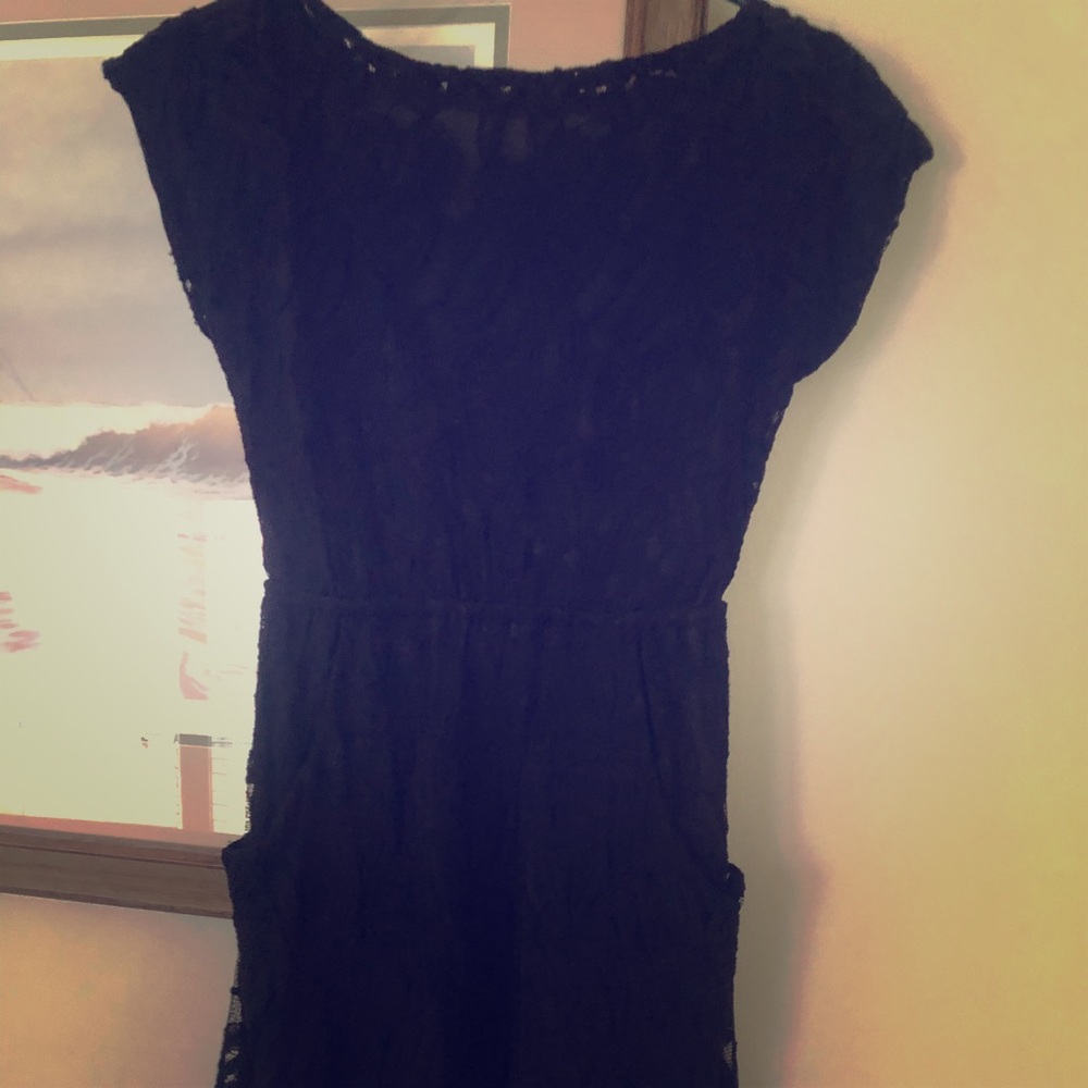 Black lace dress